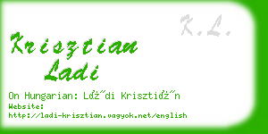 krisztian ladi business card